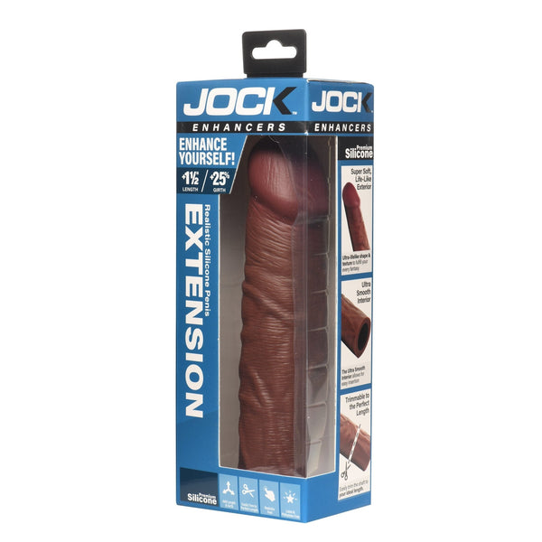 Enhancers 1.5" Silicone Penis Extension Sleeve - Dark - Royal Sins