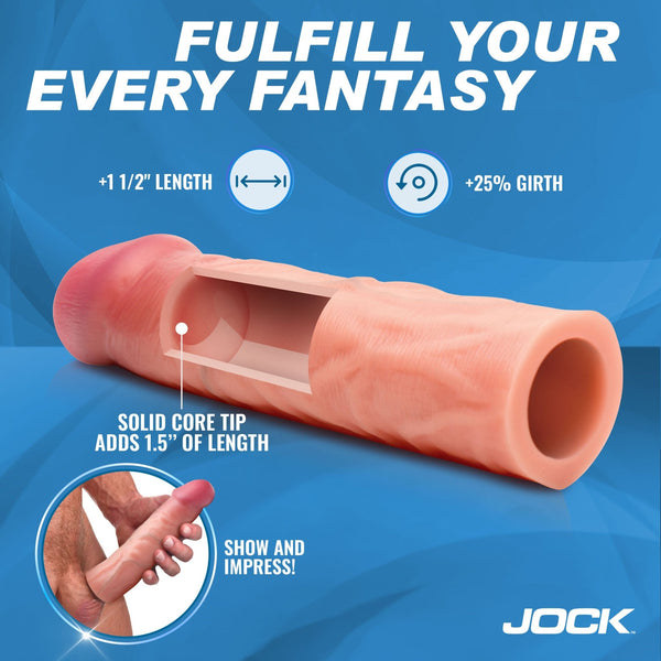 Enhancers 1.5" Silicone Penis Extension Sleeve - Light - Royal Sins