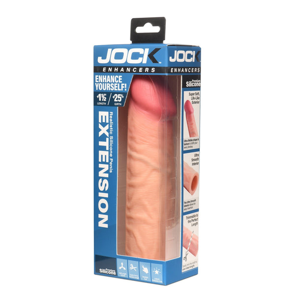 Enhancers 1.5" Silicone Penis Extension Sleeve - Light - Royal Sins