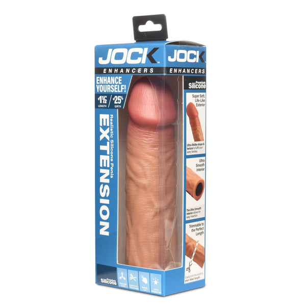 Enhancers 1.5" Silicone Penis Extension Sleeve - Medium - Royal Sins