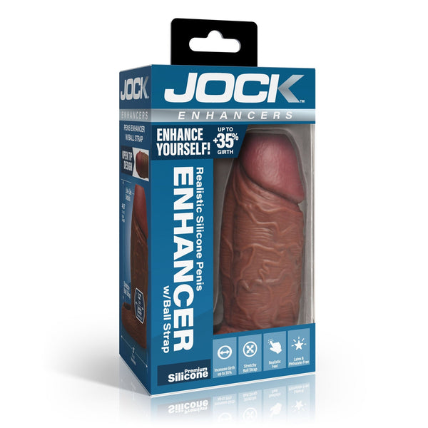 Enhancers Silicone Penis Extension Sleeve - Dark - Royal Sins