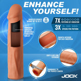 Enhancers Vibrating Penis Extension w/ Remote - Light - Royal Sins