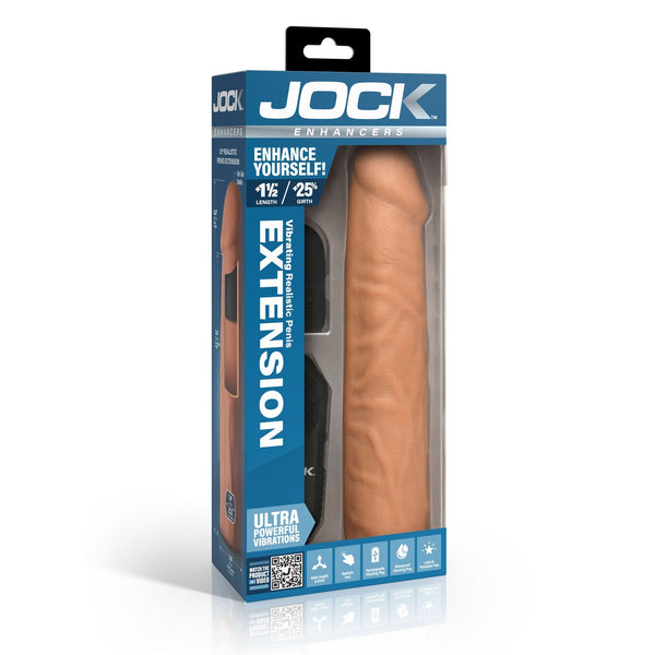 Enhancers Vibrating Penis Extension w/ Remote - Light - Royal Sins