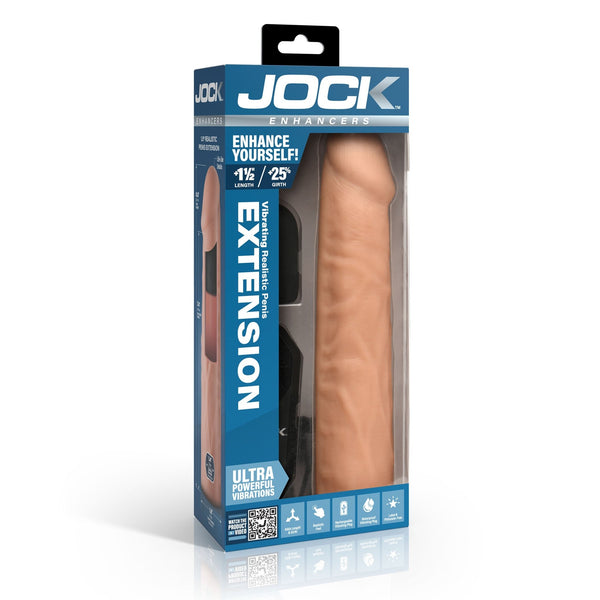 Enhancers Vibrating Penis Extension w/ Remote - Medium - Royal Sins