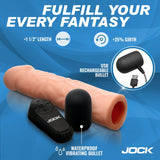 Enhancers Vibrating Penis Extension w/ Remote - Medium - Royal Sins