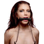 Equine Silicone Bit Gag with Nipple Clamps - Royal Sins