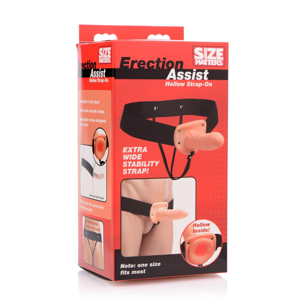 Erection Assist Hollow Strap - on Flesh - Royal Sins