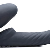 Ergo - Fit Twist Inflatable Vibrating Silicone Strapless Strap - on - Black - Royal Sins