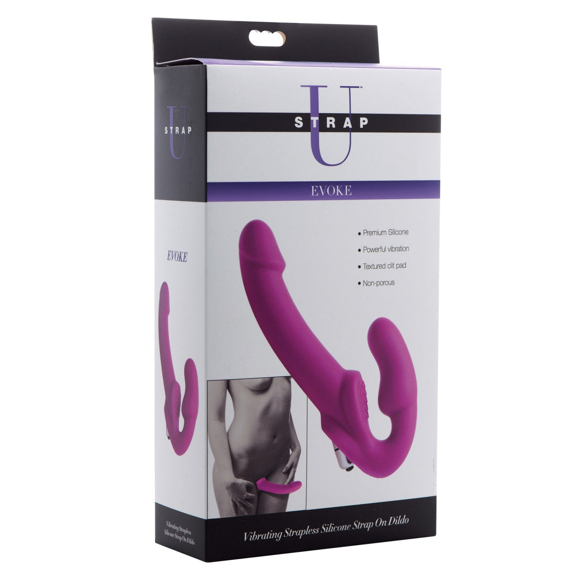 Evoke Vibrating Strapless Silicone Strap - on Dildo - Royal Sins