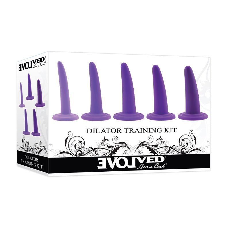 Evolved 5 - Piece Silicone Dilator Training Kit Purple - Royal Sins