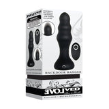 Evolved Backdoor Banger Rechargeable Remote - Controlled Silicone Anal Plug Black - Royal Sins