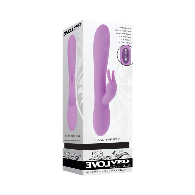 Evolved Bead The Way Rechargeable Dual Stimulator Silicone Pink - Royal Sins