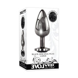 Evolved Black Gem Anal Plug Large - Royal Sins