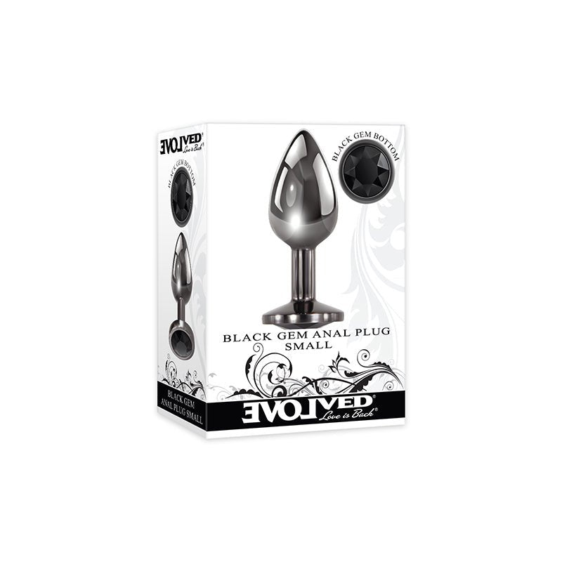 Evolved Black Gem Anal Plug Small - Royal Sins