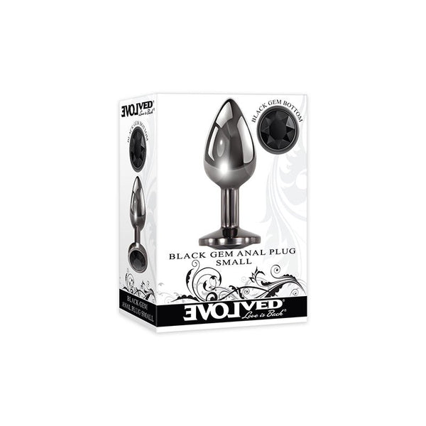 Evolved Black Gem Anal Plug Small - Royal Sins