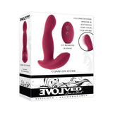 Evolved Come On Over Rechargeable Silicone Remote - Controlled Come - Hither Vibrator Burgundy - Royal Sins