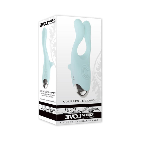 Evolved Couples Therapy Rechargeable Silicone Flexible Arm Tapping Finger Vibrator Mint - Royal Sins