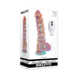 Evolved Fantasy Multicolor Vibrating Ribbed Dildo - Royal Sins