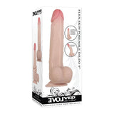 Evolved Flex Skin Realistic Poseable 9 in. Dildo With Balls Beige - Royal Sins