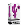 Evolved Fourgasm Rechargeable Triple Stim Vibe with Suction Silicone Purple - Royal Sins