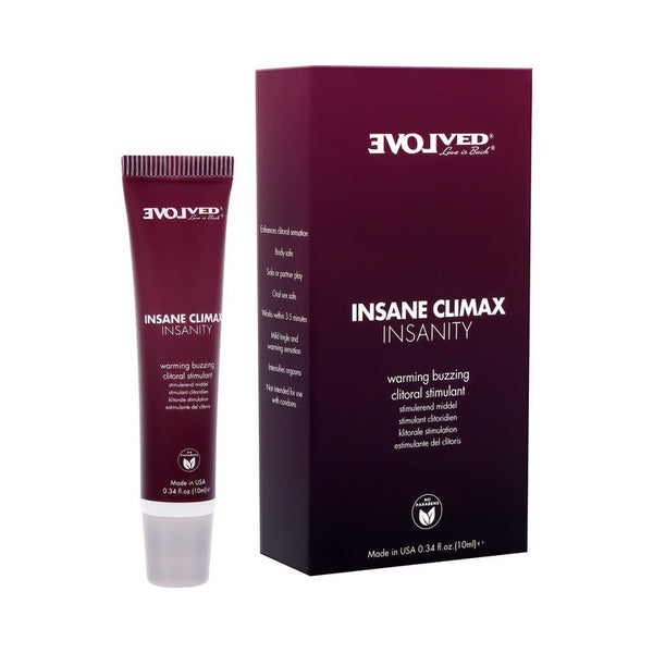 Evolved Insane Climax Insanity Warming Buzzing Clitoral Stimulant 0.34 oz. - Royal Sins