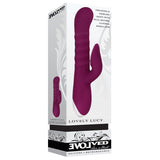 Evolved Lovely Lucy Rechargeable Thrusting Silicone Dual Stimulator Burgundy - Royal Sins