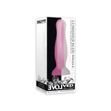 Evolved Luminous Glow in the Dark Dual Density Silicone Anal Plug Clear/Pink Small - Royal Sins