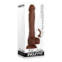 Evolved Real Supple Poseable 8.25 in. Realistic Silicone Dildo With Balls Brown - Royal Sins