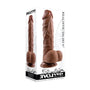 Evolved Realistic 8 in. Dildo With Balls Brown - Royal Sins