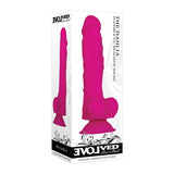 Evolved The Dahlia Flexible 9.5 in. Realistic Silicone Dildo With Balls Magenta - Royal Sins