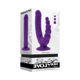 Evolved The Rider Rechargeable Double Vibrator Silicone Purple - Royal Sins