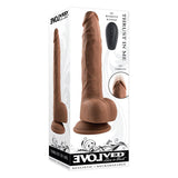 Evolved Thrust In Me Thrusting Vibrating 9.25 in. Dildo Dark - Royal Sins