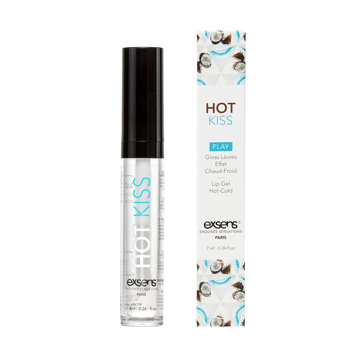 Exsens Hot Kiss Arousal Lip Gloss 7ml - Coconut - Royal Sins