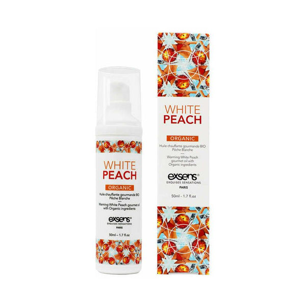 Exsens Warming Massage Oil 50ml - White Peach - Royal Sins