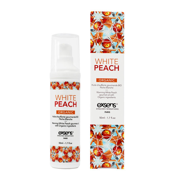 Exsens Warming Massage Oil 50ml - White Peach - Royal Sins