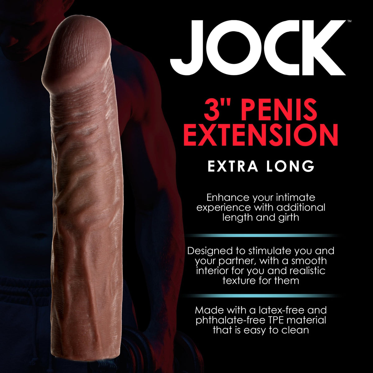 Extra Long 3 Inch Penis Extension - Dark - Royal Sins