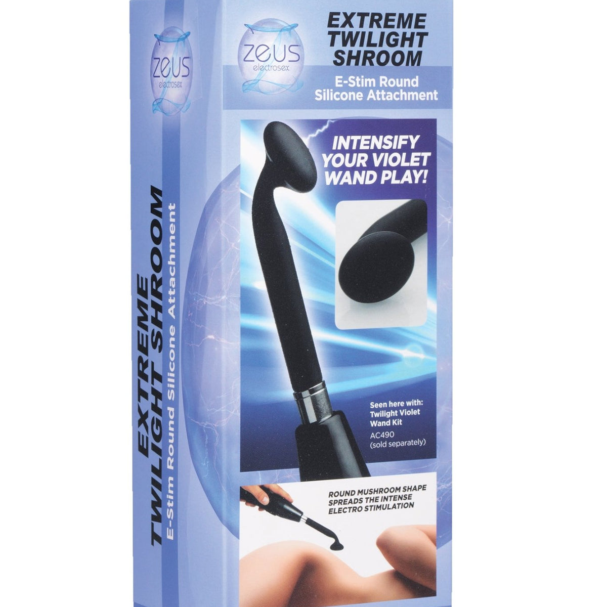 Extreme Twilight Round Silicone eStim Attachment - Royal Sins