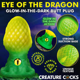 Eye of the Dragon Silicone Butt Plug - Green - Royal Sins