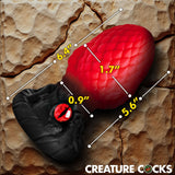 Eye of the Dragon Silicone Butt Plug - Red - Royal Sins