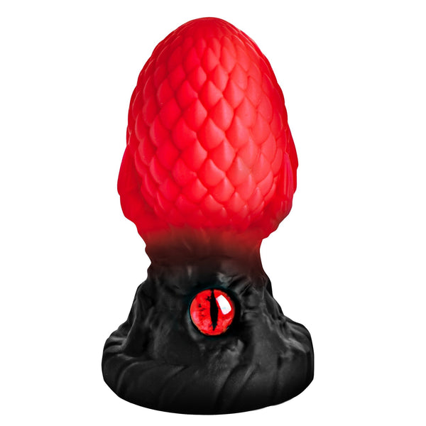 Eye of the Dragon Silicone Butt Plug - Red - Royal Sins