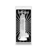 Fantasia Ballsy 6.5 in. Jelly Dildo Clear - Royal Sins
