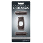 Fantasy C - Ringz Duo - Vibrating Super Ring With Dual Bullets Black - Royal Sins