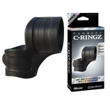 Fantasy C - Ringz Mr. Big Cock Ring & Ball Stretcher Silicone Sling Black - Royal Sins