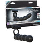 Fantasy C - Ringz Posable Partner Double Penetrator Vibrating Cockring Black - Royal Sins
