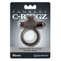 Fantasy C - Ringz Vibrating Silicone Super Ring With Bullet Black - Royal Sins