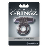 Fantasy C - Ringz Vibrating Super Ring With Bullet Black - Royal Sins