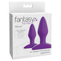 Fantasy For Her 2 - Piece Silicone Her Designer Love Plug Set Purple - Royal Sins