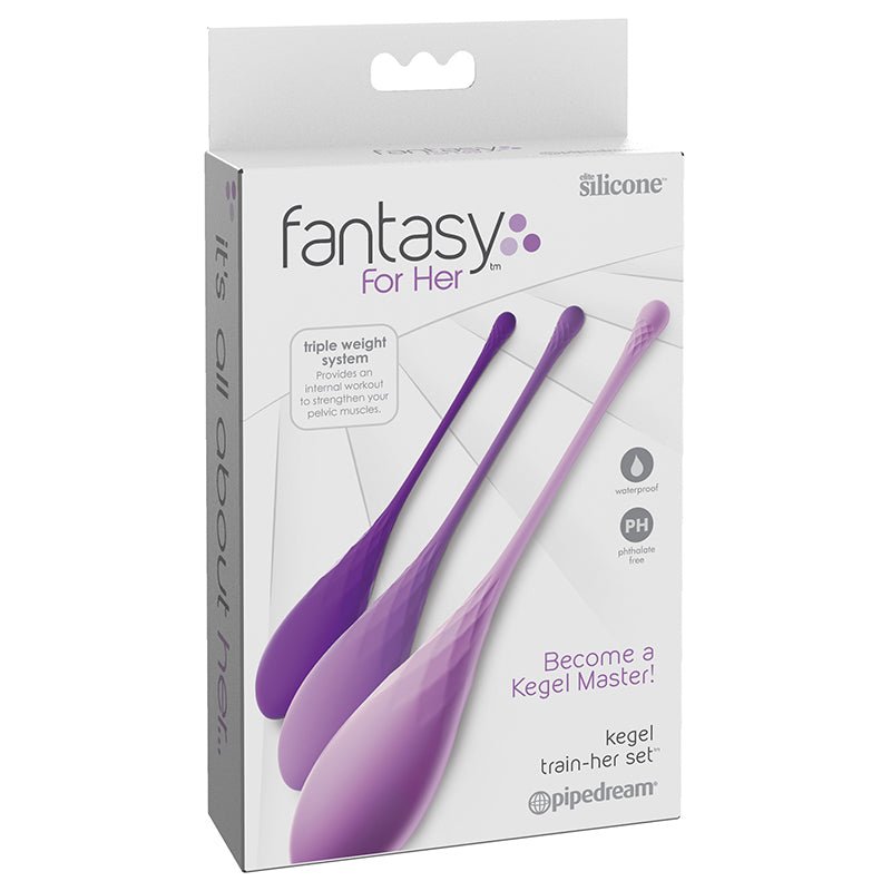Fantasy For Her 3 - Piece Silicone Kegel Train - Her Set - Royal Sins