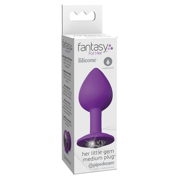 Fantasy For Her Silicone Her Little Gem Medium Plug Purple - Royal Sins
