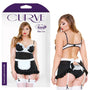 Fantasy Lingerie Curve Night Service Maid Costume 3XL/4XL - Royal Sins
